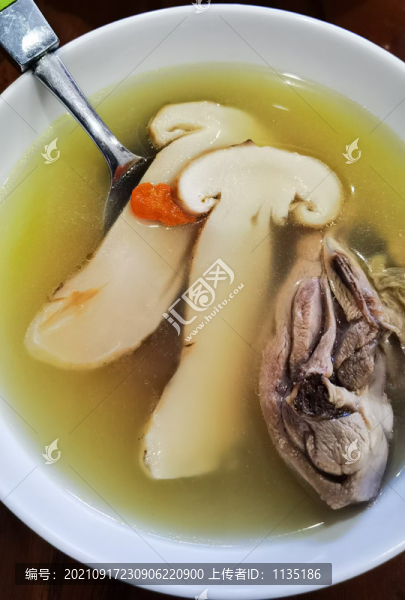 松茸老鴨湯