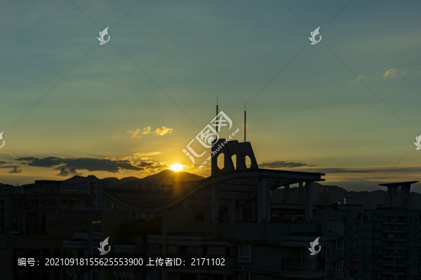 重慶沙濱路晚霞