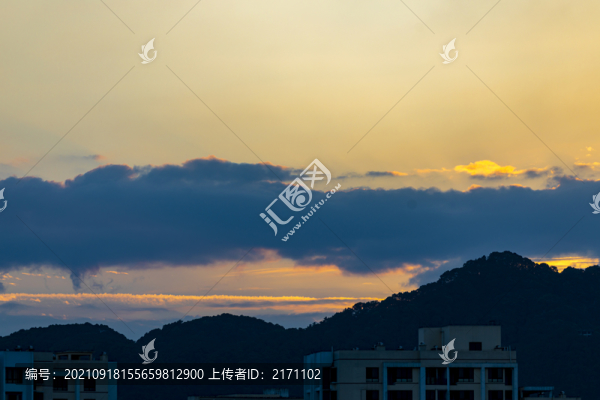 重慶沙濱路晚霞