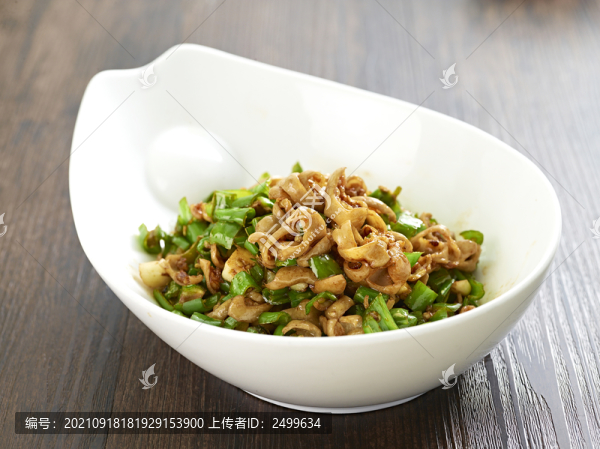 青椒炒肥腸絲