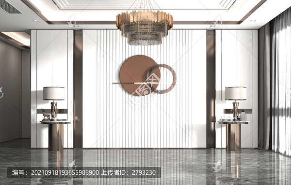 現(xiàn)代輕奢客廳場景