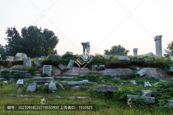 北京圓明園西洋樓遠瀛觀遺址