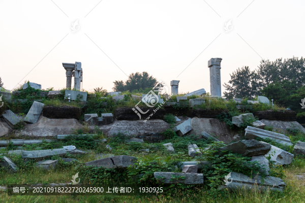 北京圓明園西洋樓遠(yuǎn)瀛觀遺址