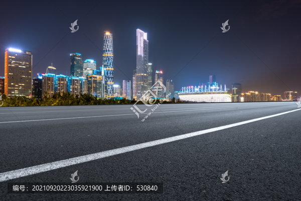 城市道路和城市夜景
