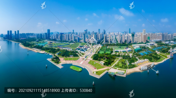 航拍山東日照海岸線風(fēng)光