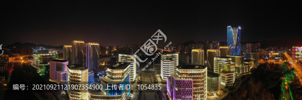青島李滄區(qū)城市風光夜景
