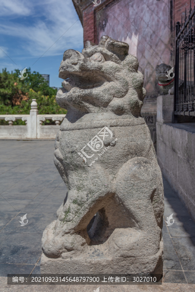 上黨門石獅
