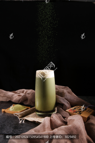 抹茶桂花奶茶