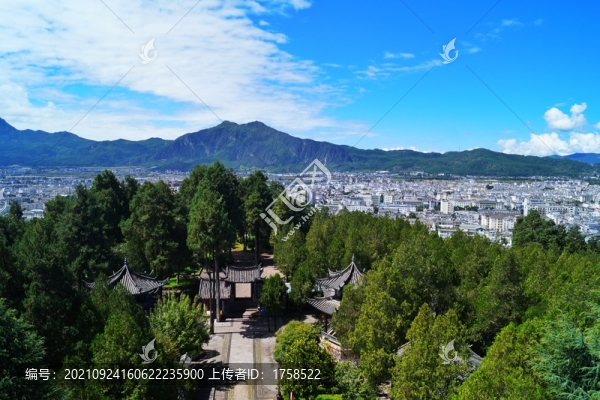 俯視麗江古城