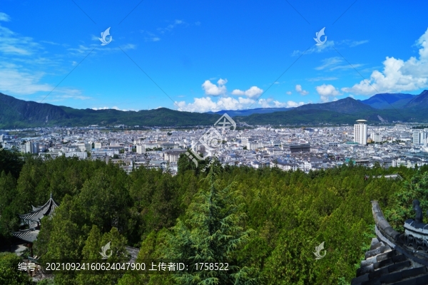 俯視麗江古城