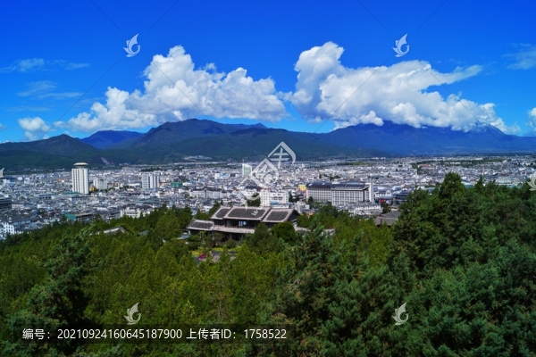 俯視麗江古城