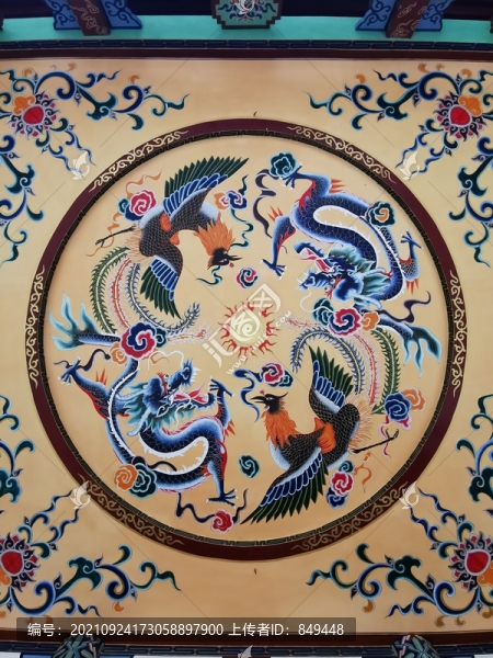 龍鳳彩繪古建彩繪