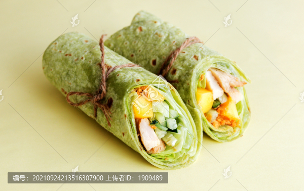 芒果烤雞卷
