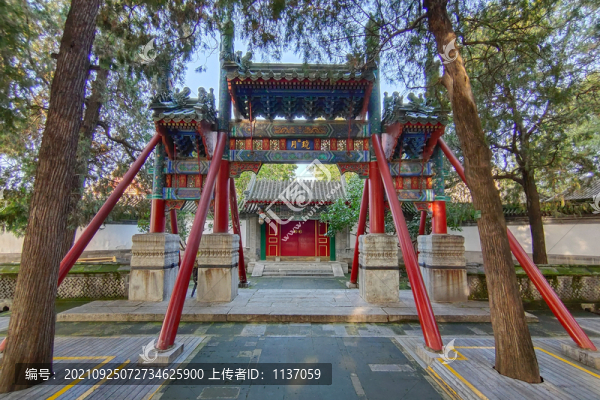 北京頤和園南湖島牌樓