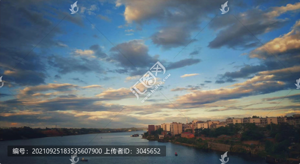 湘江晚景