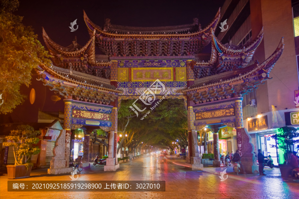 建水古城夜景