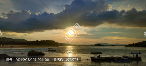 海港灣夕陽