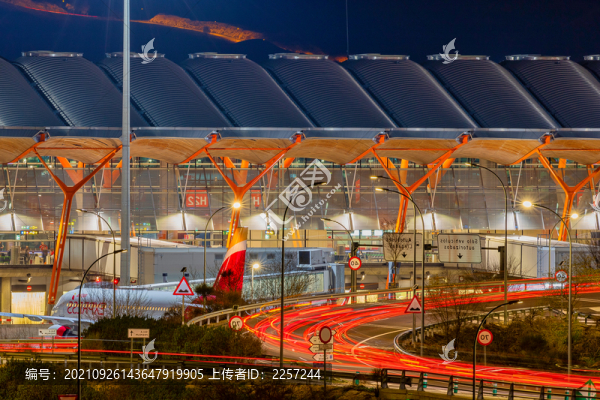 都市夜景與城市霓虹燈