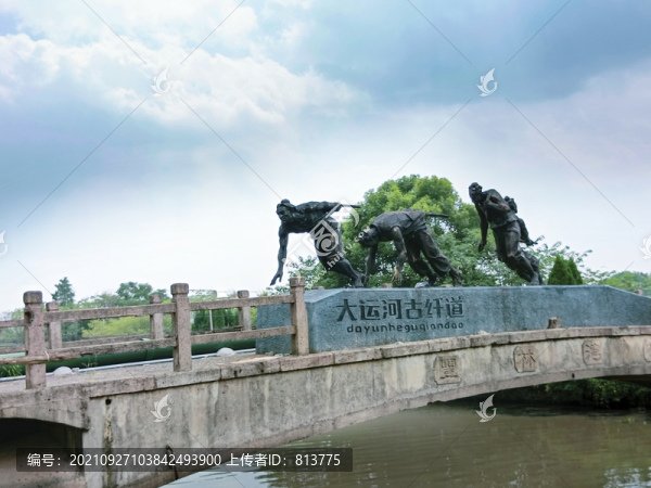 運河纖夫雕像