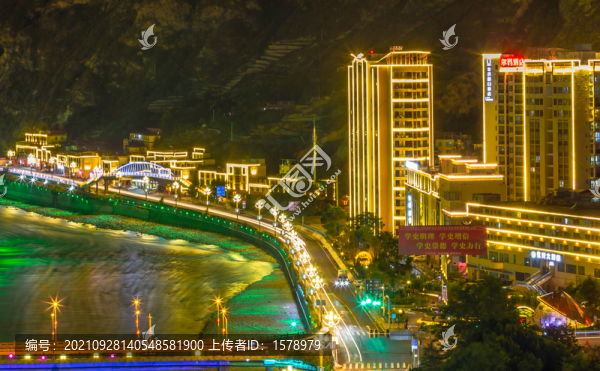 汶川夜景
