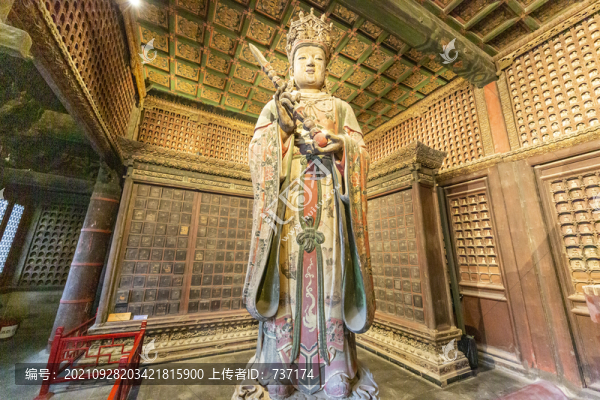 北京東城區(qū)智化寺如來殿帝釋天