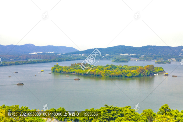 杭州西湖全景