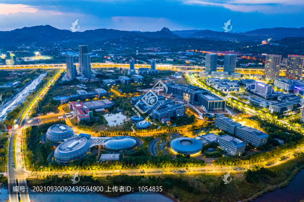 青島藍(lán)谷夜景