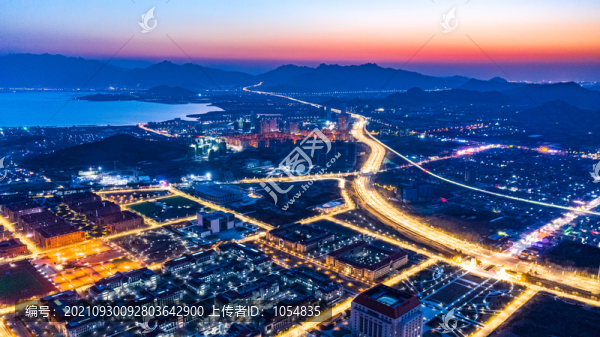 青島藍(lán)谷夜景