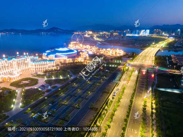藍谷夜景