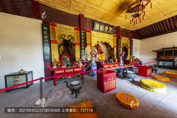 北京市平谷區(qū)軒轅廟三皇殿內(nèi)景