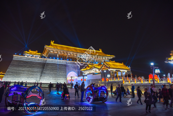 石家莊正定古城夜景