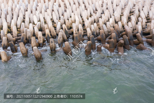 航拍東營孤東海堤