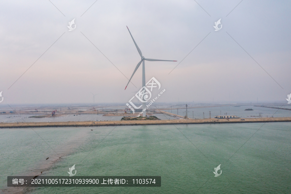 航拍孤東人工濕地