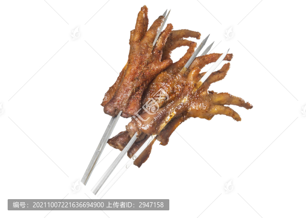 串在鐵簽子上的烤串