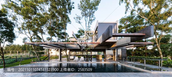 現(xiàn)代別墅設(shè)計效果圖