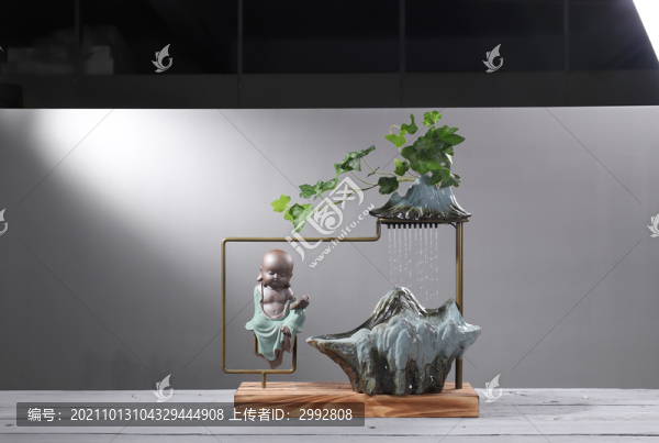禪意流水?dāng)[件