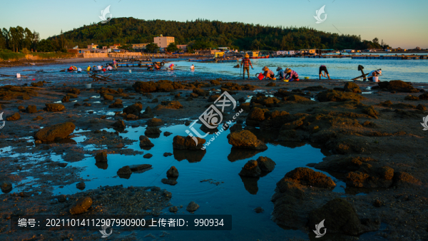 海邊夕陽