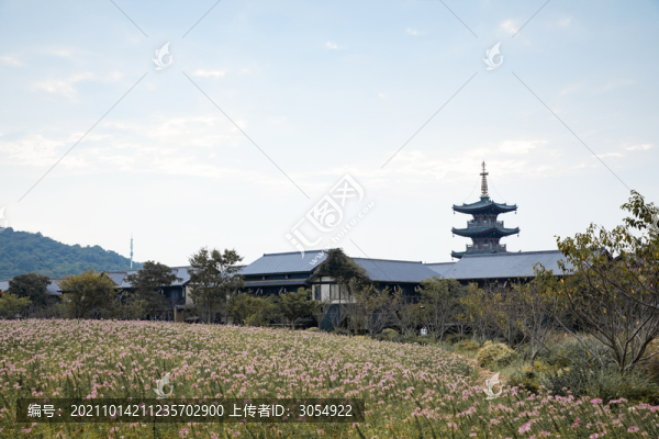太湖無(wú)錫靈山小鎮(zhèn)拈花灣