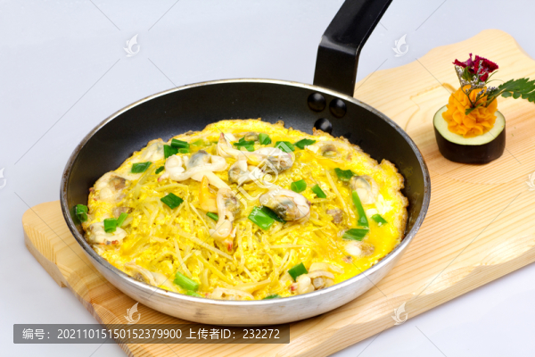 土豆絲蜆子煎蛋