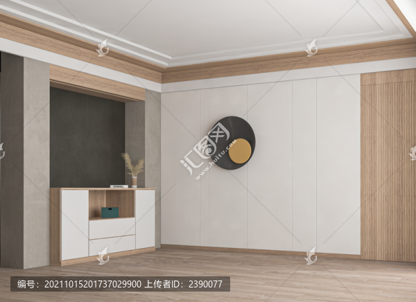 現(xiàn)代極簡臥室場景3D空景