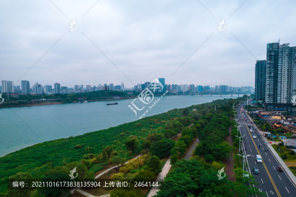湖南株洲城市建筑航拍