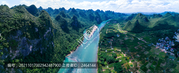 桂林冠巖風(fēng)景區(qū)航拍全景