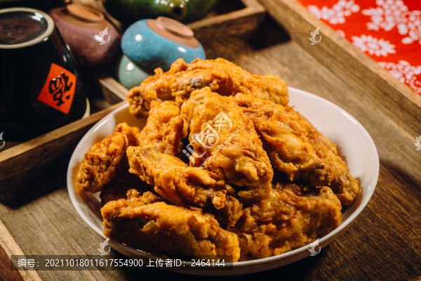 油炸雞翅美食