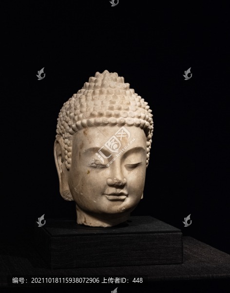 石雕釋迦頭像