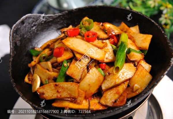 干鍋杏鮑菇