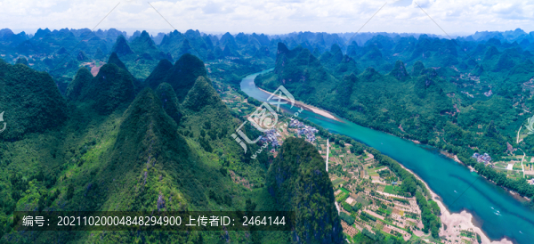 漓江精華風光全景