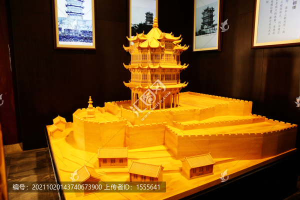 古代黃鶴樓模型