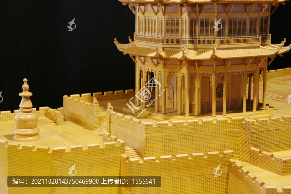 古代黃鶴樓模型