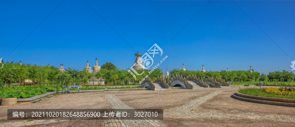 武威白塔寺全景圖