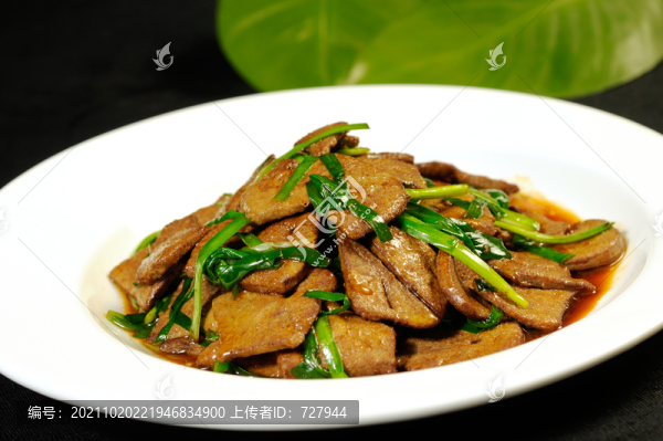 韭菜炒豬肝